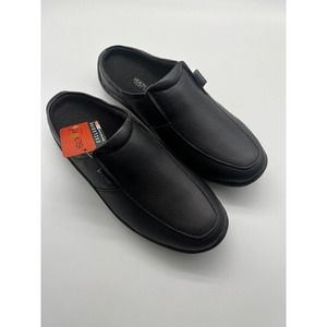 NWT Health Fit Footcare Black Slip On Comfort Shoes US Size 9 Euro Size 40
